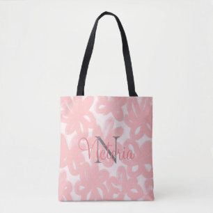 Rosa Monogramm Name Floral Watercolor Abstrakt