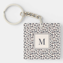 Rosa-Monogramm Schlüsselanhänger