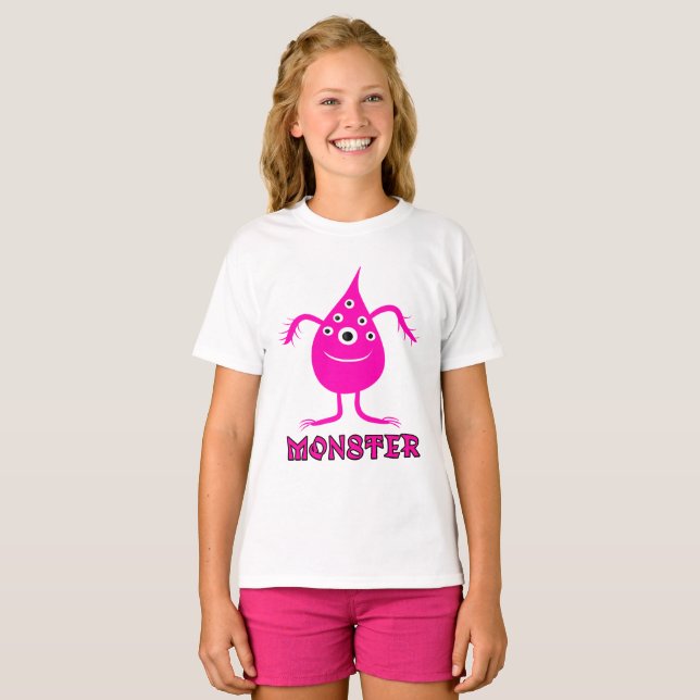 rosa Monster T-Shirt (Vorne ganz)