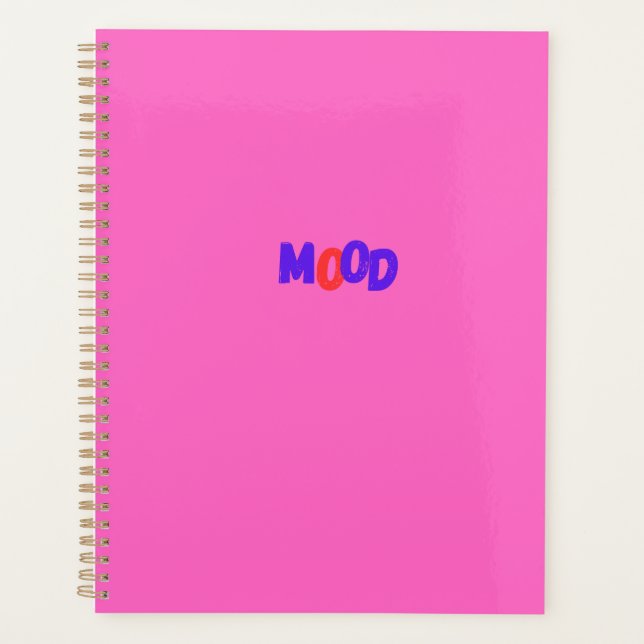 Rosa-Mood-Notebook Planer (Vorderseite)