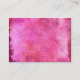 Rosa MoosbeerAquarell-Beschaffenheits-Muster Visitenkarte