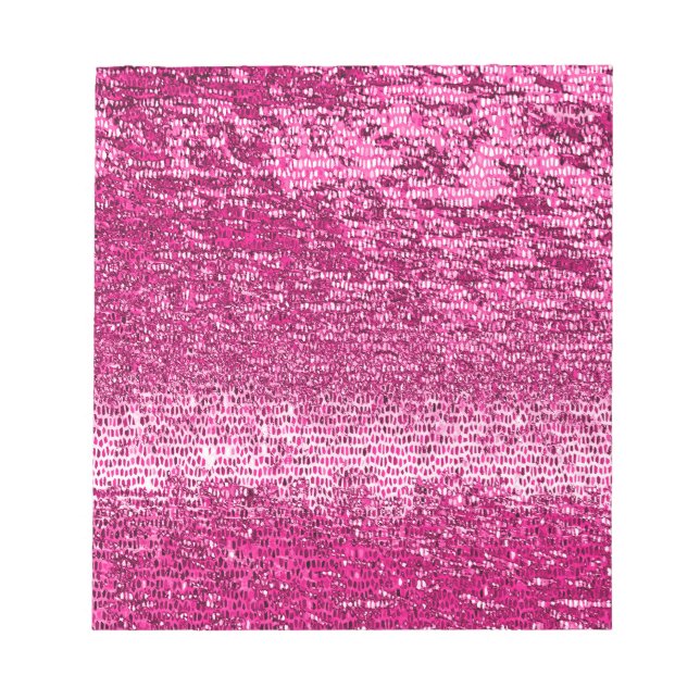 Rosa Mosaikmuster Notizblock (Vorderseite)
