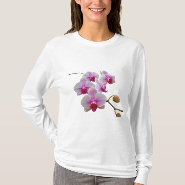 Rosa Moth Orchids - Phalaenopsis T-Shirt (Vorderseite)