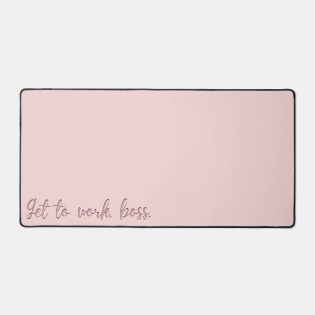rosa Motivation Schreibtischunterlage (Vorderseite)