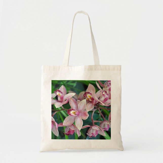 Rosa Mottenorchideen Tragetasche (Vorne)