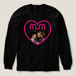 Rosa MUM Liebe Bilderrahmen Tri-Blend Shirt