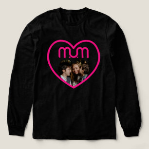 Rosa MUM Liebe Bilderrahmen Tri-Blend Shirt