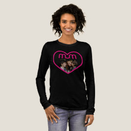 Rosa MUM Liebe Bilderrahmen Tri-Blend Shirt