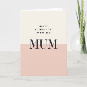 Rosa Mums Grußkarte Karte