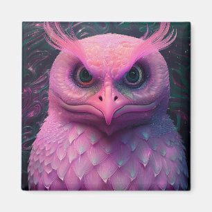Rosa Murloc/Owl Hybride Kreatur Magnet