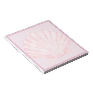 Rosa Muschel 4 Notizblock