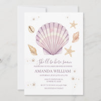 Rosa Muschel Mädchen Baby Shower