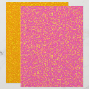 Rosa Muschelschalen-Schreibpapier