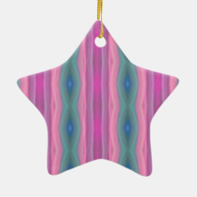 Rosa Musik Keramik Ornament (Hinten)