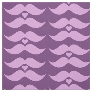 Rosa Mustaches, kundenspezifisch Stoff