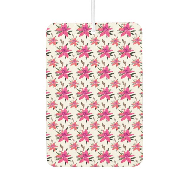rosa Muster-Design-29500 Autolufterfrischer (Vorderseite)