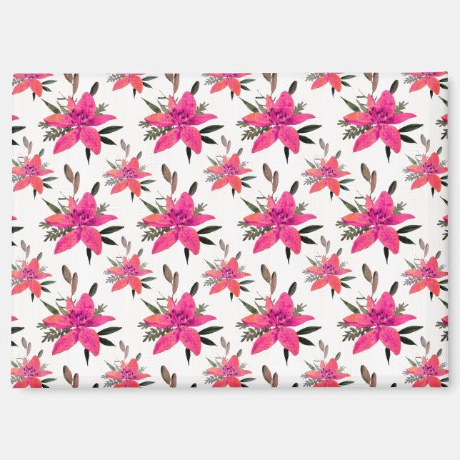 rosa Muster-Design-29500 Magnet (Vorderseite)
