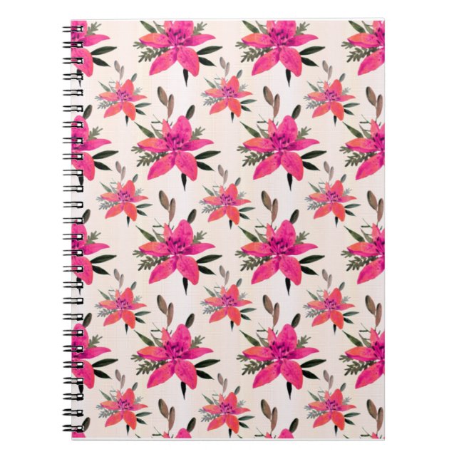rosa Muster-Design-29500 Notizblock (Vorderseite)
