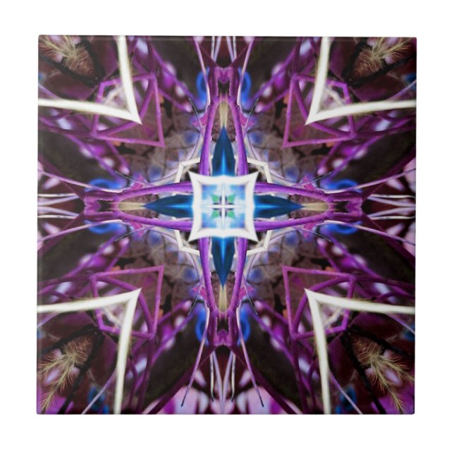 Rosa Muster Fliese (Vorderseite)