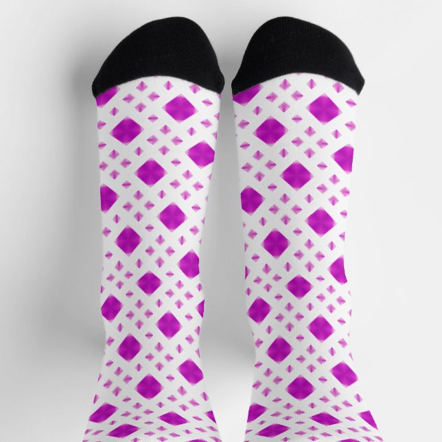 rosa Muster Socken (Oben)