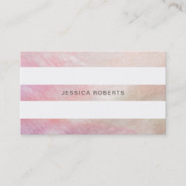 Rosa Mutter des Perlenmusters Visitenkarte