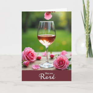 Rosa Muttertagsgrußkarte Karte