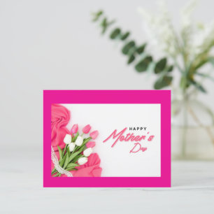 Rosa Muttertagsgulpen Feiertagspostkarte