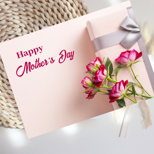 Rosa-Muttertagskarte Feiertagskarte (Von Creator hochgeladen)