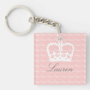 Rosa-n-Weiße Prinzessin Schlüsselanhänger