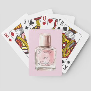 Rosa Nagellack Spielkarten