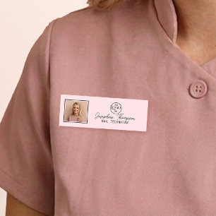 Rosa Nagelstudio-Salon-Branding Namenschild