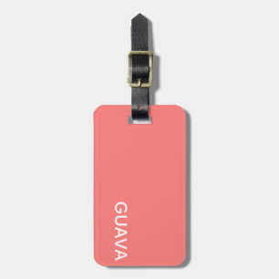 Rosa Name der Guave Farb Gepäckanhänger