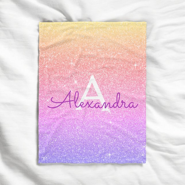 Rosa Name des Lila Glitzer Fleecedecke (Von Creator hochgeladen)