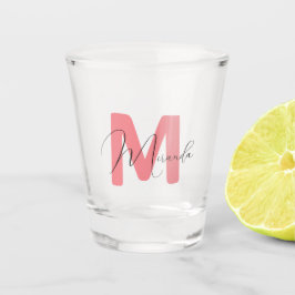 Rosa, Name und Anfangsbuchstabe Schnapsglas