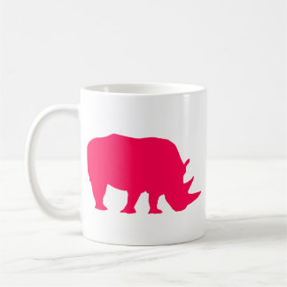 Rosa Nashorn Kaffeetasse