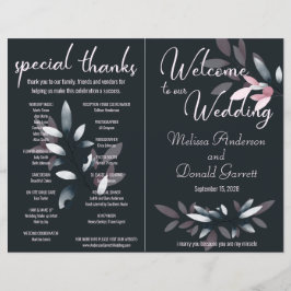 Rosa Navy elegantes Wasserfarbenprogramm geflochte