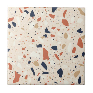 Rosa Navy Terrazzo-Effekt Fliese