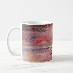 Rosa Nebel-Entwurfs-Monogramm-Tasse Kaffeetasse