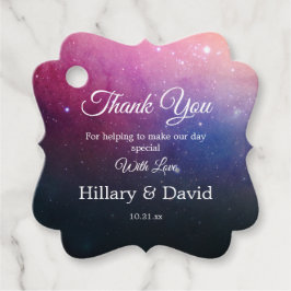 Rosa Nebel Wolken Geschenkanhänger