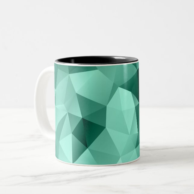 Rosa Nebel Zweifarbige Tasse (Vorderseite Links)