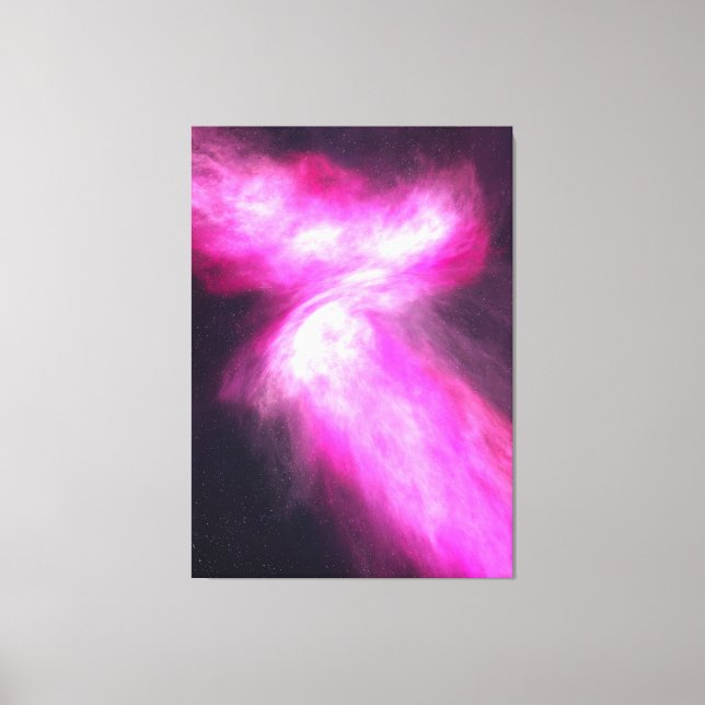 Rosa Nebula Galaxie Kunstgepflasterte Leinwand (Vorderseite)