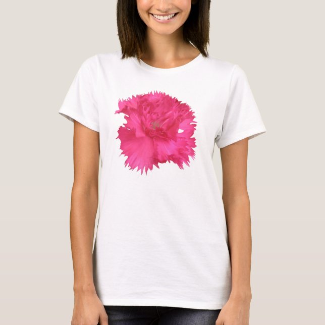 Rosa Nelke T Shirt (Vorderseite)