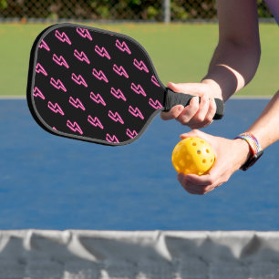 Rosa Neon-Blitz-Muster Pickleball Schläger
