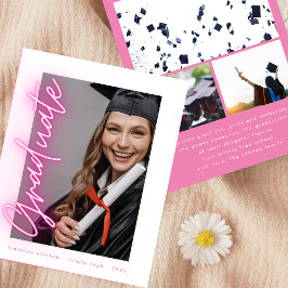 Rosa Neon Foto Highschool billig Abschluss