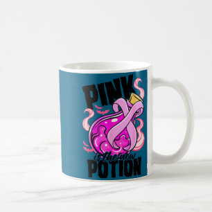 Rosa neue Potion Halloween Brust Illustration Kaffeetasse
