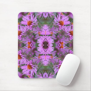Rosa Neuengland Aster-Blume Abstrakt Mousepad