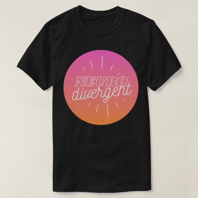 Rosa Neurodivergent T-Shirt (Design vorne)