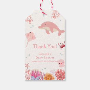 Rosa Niedlich unter dem Meer Dolphin Girl Dusche Geschenkanhänger