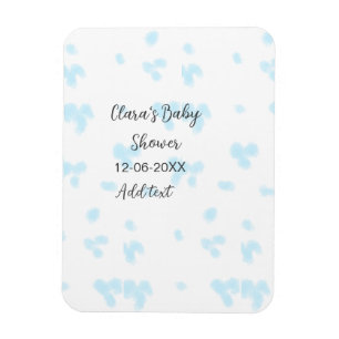 Rosa niedliche Blume Babydusche Aquarell Modernes  Magnet
