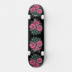 Rosa Niedliche Blume Skateboard